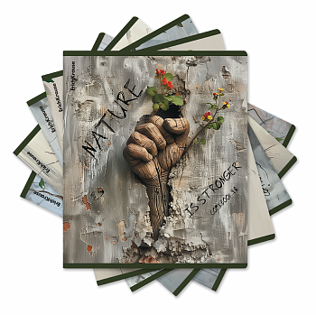 Тетрадь общая ученическая ErichKrause Nature Power, 48 листов, клетка, твин-лак _MIX-PACK